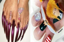 Những bộ móng tay, móng chân hài hước khó đỡ (2)