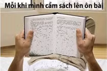 Ảnh cười Facebook: Học rơi mất chữ