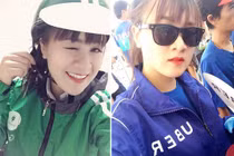 Than vãn ế khách 2/9, nữ tài xế Grabbike xinh đẹp gây sốt