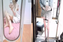 Thiếu nữ như "bộ xương di động" khiến dân mạng phát hoảng