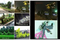 Dân mạng phát sốt với mô hình rồng “lạ” khắp cả nước