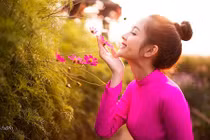 Nữ sinh có gương mặt đẹp nhất xứ Tuyên cười tỏa nắng