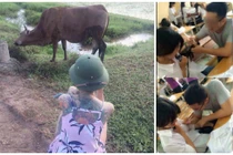 “Hot girl chăn bò” xăm kín lưng gây tò mò 