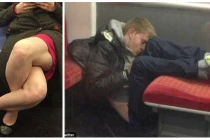 Tư thế khó đỡ của quý cô nơi công cộng "gây bão"