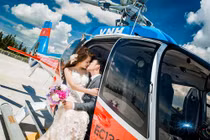 Cặp “chị - em” Hà thành chơi trội thuê trực thăng chụp ảnh cưới