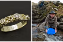 Gần 2 năm hì hục đào vàng làm nhẫn cưới tặng bạn gái