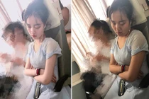 Ảnh "tiên nữ" ngủ gật trên xe và sự thật khủng khiếp... 