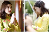 Hoa khôi sinh viên HN nổi bật trong ngày lễ Phật Đản