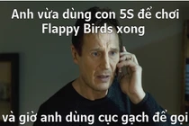Ảnh chế hài hước người chơi cay cú game Flappy Bird
