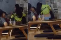 Hai cặp đôi thản nhiên “sàm sỡ” nhau ngay trong quán cafe