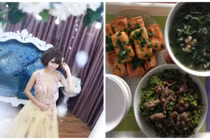 Nàng dâu 9X khoe mâm cơm ở cữ thịnh soạn mẹ chồng nấu