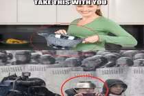 Khoảnh khắc hài hước: Công dụng mới của rổ inox