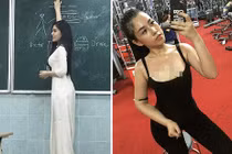 Cô giáo tiếng Anh gây sốt với thân hình "vòng nào ra vòng nấy"