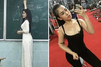 Cô giáo tiếng Anh gây sốt với thân hình "vòng nào ra vòng nấy"