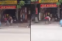 Chồng đánh vợ tới tấp, người đi đường lướt nhìn rồi đi