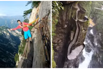 Toát mồ hôi với những bậc thang đáng sợ nhất thế giới