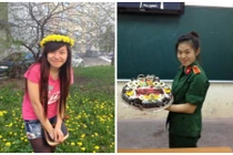 Cô bộ đội thủ khoa xinh đẹp giữa trời Tây