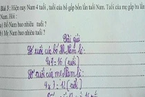 Dân mạng ngỡ ngàng với đề toán lớp 3