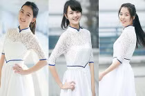 Vẻ tinh khôi của dàn nữ sinh trong đội nghi lễ trường ĐH