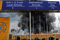 Hình ảnh lửa thiêu sân bay quốc tế Nairobi 