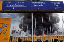 Hình ảnh lửa thiêu sân bay quốc tế Nairobi 