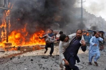 Hình ảnh vụ đánh bom đẫm máu ở Pakistan 