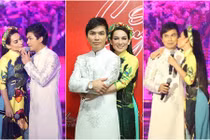 Phi Nhung nhiều lần hôn Mạnh Quỳnh trên sân khấu