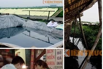 Miến phơi cạnh hố phân, khách vẫn húp xoàm xoạp