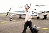 Phi công riêng của bầu Đức đột tử