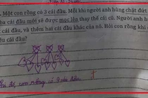 Bài toán 'chặt đầu rồng' của học sinh tiểu học khiến phụ huynh hoang mang