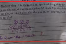 Bài toán 'chặt đầu rồng' của học sinh tiểu học khiến phụ huynh hoang mang