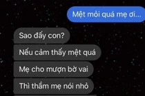 "Cười rách mép” với tin nhắn cực dễ thương của bà mẹ mùa thi