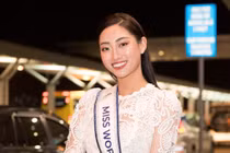 Tiểu Vy, Đỗ Mỹ Linh và dàn người đẹp tiễn Lương Thùy Linh tại sân bay