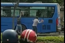 Công an triệu tập thanh niên đập phá xe buýt ở Sài Gòn lên làm việc