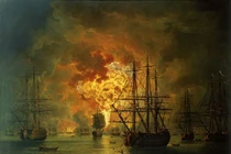 Giải mật trận thua đau của Hải quân TNK trước Nga ở Chesma