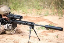 Cận cảnh khẩu súng trường bắn tỉa mang trong mình thương hiệu Israel