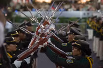 Điểm lạ lùng trong cuộc duyệt binh hoành tráng của Nicaragua