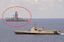 Tàu chiến 3 thân Mỹ áp sát giàn khoan Malaysia, Biển Đông thêm căng thẳng