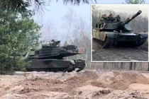 Ukraine lần đầu tiên sử dụng xe tăng M1A1 Abrams trên chiến trường