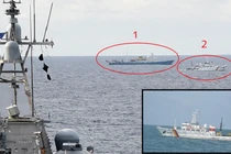Tàu chiến Mỹ, kiểm ngư Việt Nam, tàu Trung Quốc cùng xuất hiện trên Biển Đông 
