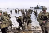 Cực độc loạt ảnh màu cuộc độ bổ Normady tàn khốc