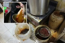 Kinh hãi nhà hàng dùng 'dầu nước bọt' chế biến đồ ăn cho khách