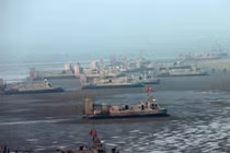 Ảnh hiếm về đội tàu đệm khí đổ bộ cực đông của Quân đội Triều Tiên