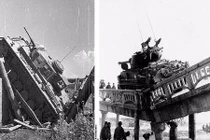 Thê thảm xe tăng trong CTTG 2 khi đi qua...cầu