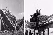 Thê thảm xe tăng trong CTTG 2 khi đi qua...cầu