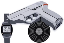 Kinh ngạc khẩu súng chỉ bắn được khi đặt cạnh đồng hồ