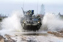 Quan sát thiết giáp Stryker Mỹ tập trận sát nách Nga