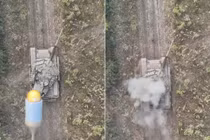 UAV Nga ngăn lính Ukraine sơ tán khẩu pháo 5 triệu USD