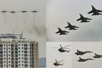 Cận cảnh tiêm kích Su30-MK2, trực thăng Mi luyện tập trình diễn 