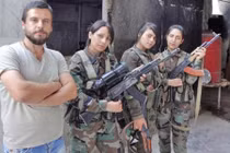 Chết mê nữ sát thủ bắn tỉa của Vệ binh Cộng hòa Syria 